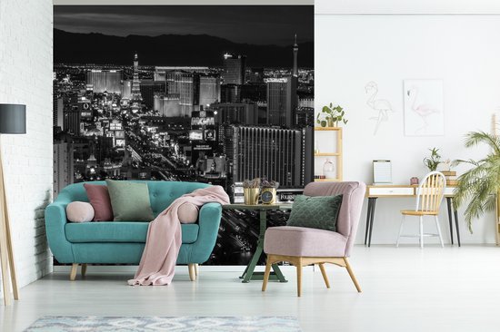 Papier Peint - Papier Papier peint photo Las Vegas la Nuit - Largeur 350 cm x Hauteur 350 cm