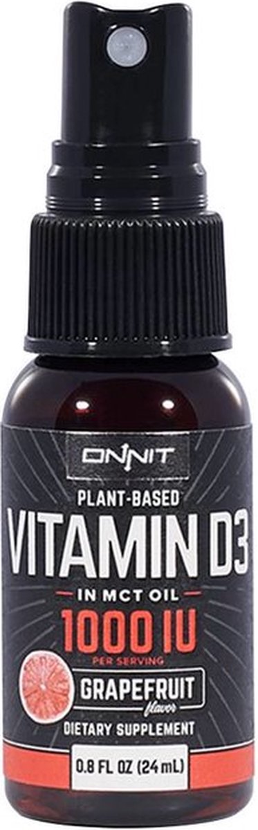 Goedkoopste Onnit - Plant Based Vitamin D3 with Vitamin K2 - Grapefruit - 25 mcg (1,000 IU) - 24 ml
