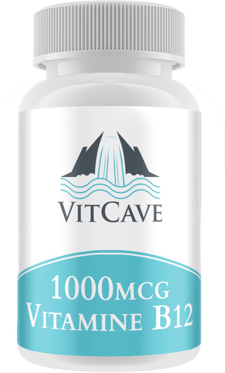 VitCave - Vitamine B12 1000 mcg - Kauwtablet kersensmaak - 100 tabletten