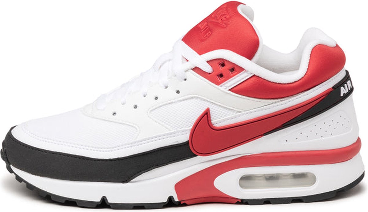 Nike Air Max BW Classic BW heren sneaker wit/rood/zwart Maat 42.5 Nike Air Max BW Classic BW heren sneaker wit/rood/zwart Maat 42.5