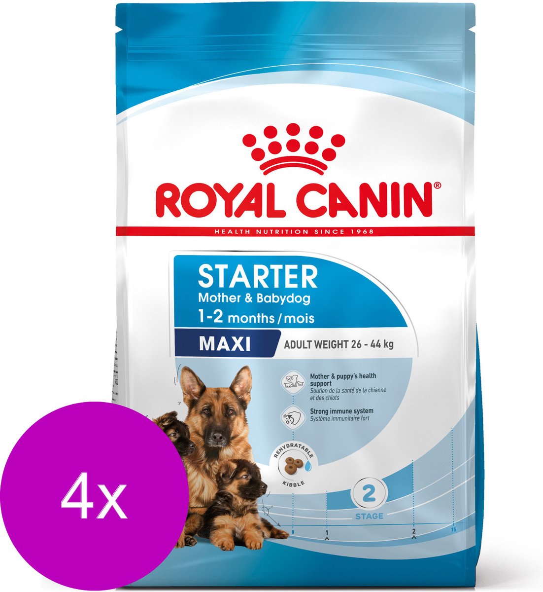 Royal Canin Maxi Starter Mother & Babydog – Puppy-Hondenvoer – 4 x 4 kg