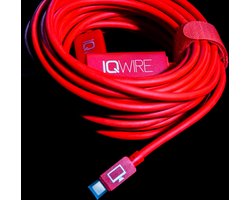 IQwire USB-C naar USB3 (Micro-B) tetherkabel, haaks, 10 m, met 2 Boosters, intelliconnect connectoren, felrood IQwire USB-C naar USB3 (Micro-B) tetherkabel, haaks, 10 m, met 2 Boosters, intelliconnect connectoren, felrood
