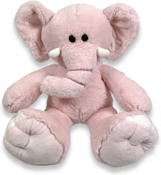 Geboorteknuffel olifant roze met naam | The Lollipopshop