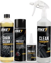 Bike7 "Voordeelpakket" Clean 1L + Chain Clean 1L + Protect 500ml + Pro Wax 150ml
