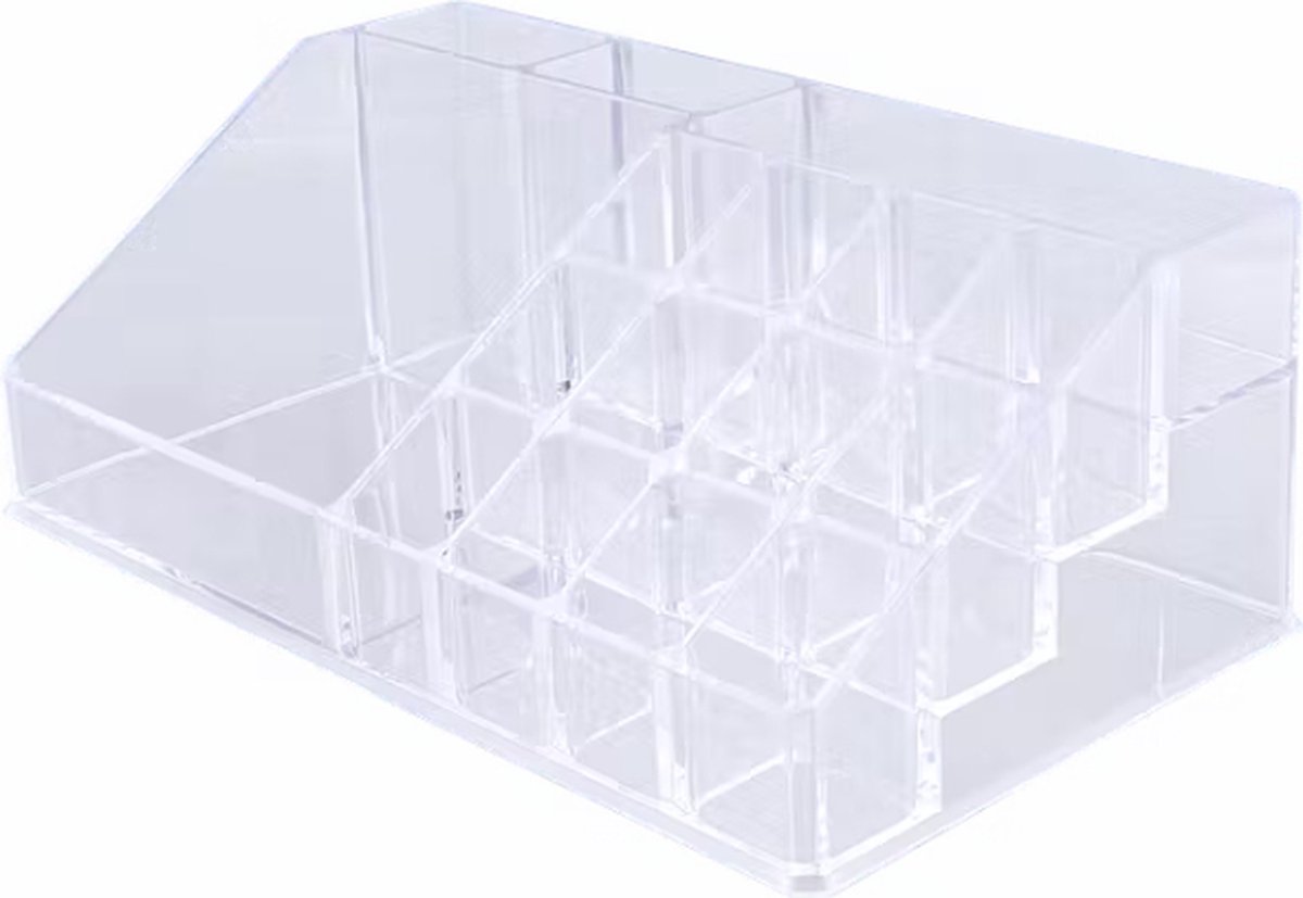 Make-up organizer - Transparant - 12.5 x 21.5 x 7.8 cm