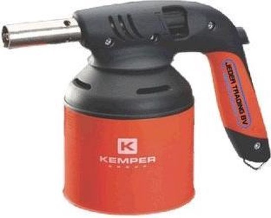 Kemper RVS camping gaspit met piëzo ontsteking - 1 pits 1 gasbus