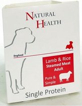 Natural Health Dog Steamed P&S Lamb & Rice omdoos 7x395 gram