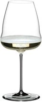 Ailes de vin en Glas à Champagne Riedel