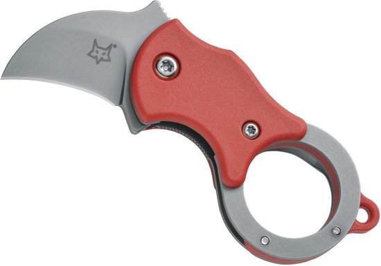 Fox Zakmes Mini-Ka Folding Red w. Sandblast Blade