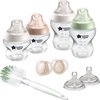 Tommee Tippee Closer to Nature - flessen starterpakket voor pasgeboren baby's - tepelspenen met anti-koliek ventiel - gemengde maten - multi