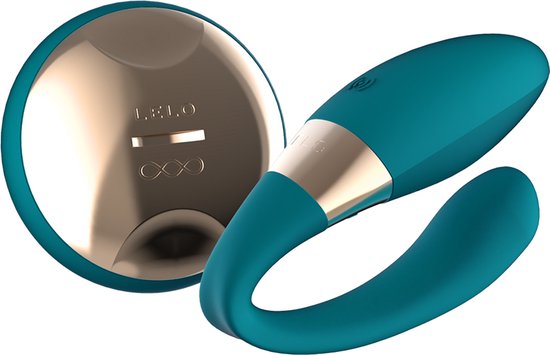 LELO TIANI Duo vibrator voor koppels blauw bevat 2 krachtige motoren, 8 trilstanden, is volledig waterdicht en kan worden gebruikt door mannen en vrouwen