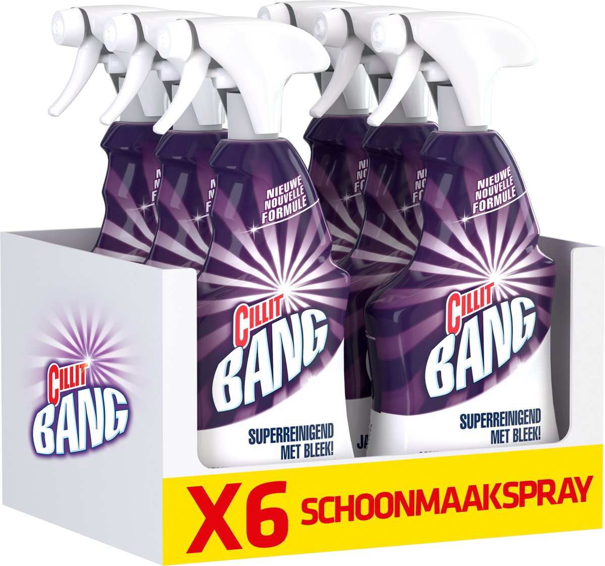 Cillit Bang Spray - Cillit Bang salle de bain - Anti- moisissure - 500 ml -  Fonctionne