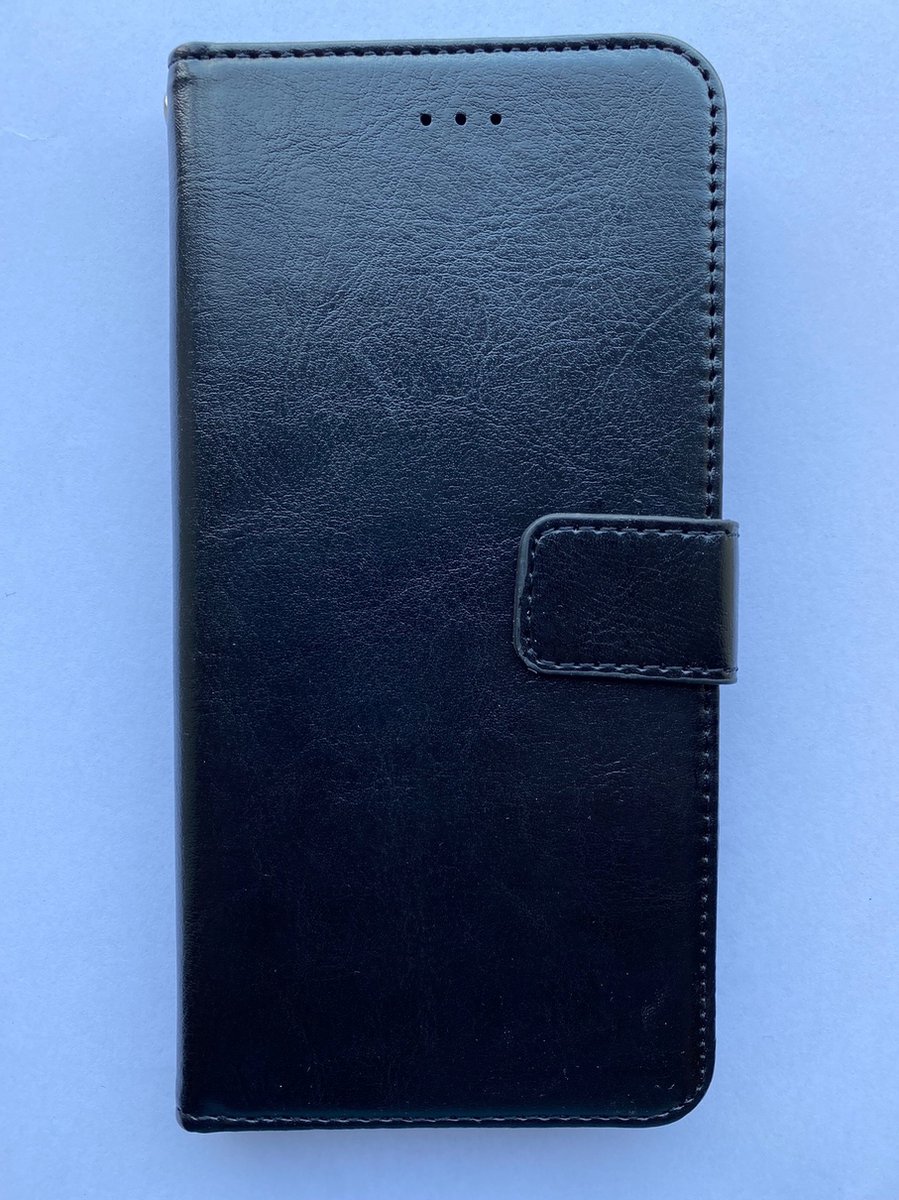 Apple iphone 7 / 8 Plus hoesje - Kunstleer Book Case Zwart - met extra ruimte voor briefgeld