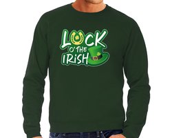 St. Patricks day sweater / trui - groen - heren - Luck of the Irish - Ierse feest kleding / outfit/ kostuum XL