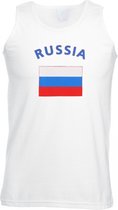 Bellatio decorations Mouwloos t-shirt - met Russische vlag L