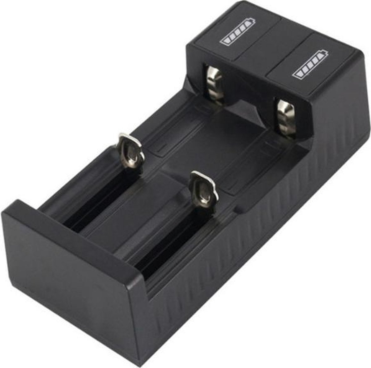 DrPhone - CHARGEX® 2 slot Batterij Oplader - Li-Ion 18650 - 26650 - 14500 - USB Lader Slimme Laadstroom voor Oplaadbare Batterijen