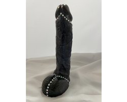 Piemel kunst Metalic met strass handpainted