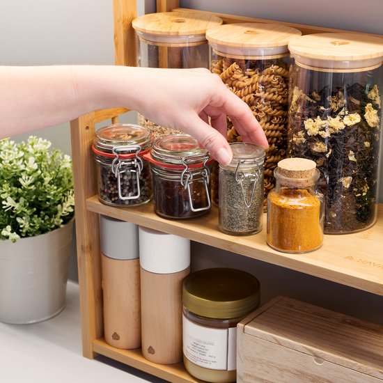 3-tier bamboe badkamer plank, staande plank eenheden 3-tier bamboe badkamer plank, staande plank eenheden