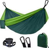 Bol.com Fuegobird Hangmat Dubbele en enkele draagbare hangmat met boomtouwen lichtgewicht nylon parachute-hangmatten Camping aanbieding