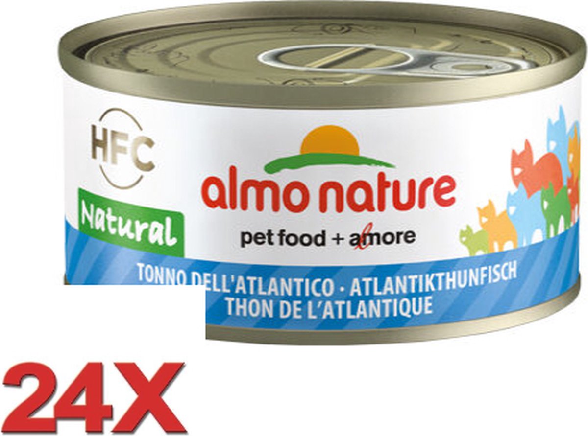 Almo Nature HFC - Kattenvoer - Atlantische Oceaan Tonijn - 24x70gr