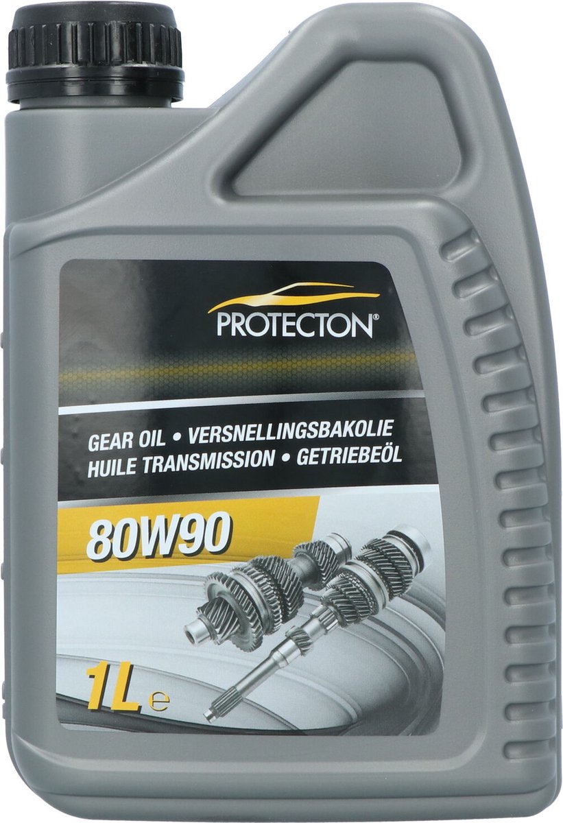 Protecton Versnellingsbakolie 80W-90 – Voor zwaarst belaste hypoïd overbrengingen – Uitstekende weerstand tegen oxidatie - Laag stolpunt - Zeer goede EP-eigenschappen - 1 Liter