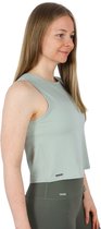 Sporttop Dames - Fitness Top - Lively Collection - Croptop leger groen - M- Medium