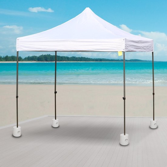 SWAWIS Lot de 4 poids pour tonnelle d'extérieur en PVC 500D, 10 l