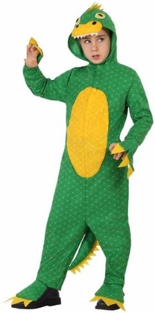 Dinosaurus Rex verkleedkleding kostuum - groen - outfit - voor jongens - Dino pak - dieren 116