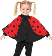 Peuter verkleedkleding poncho lieveheersbeestje 86