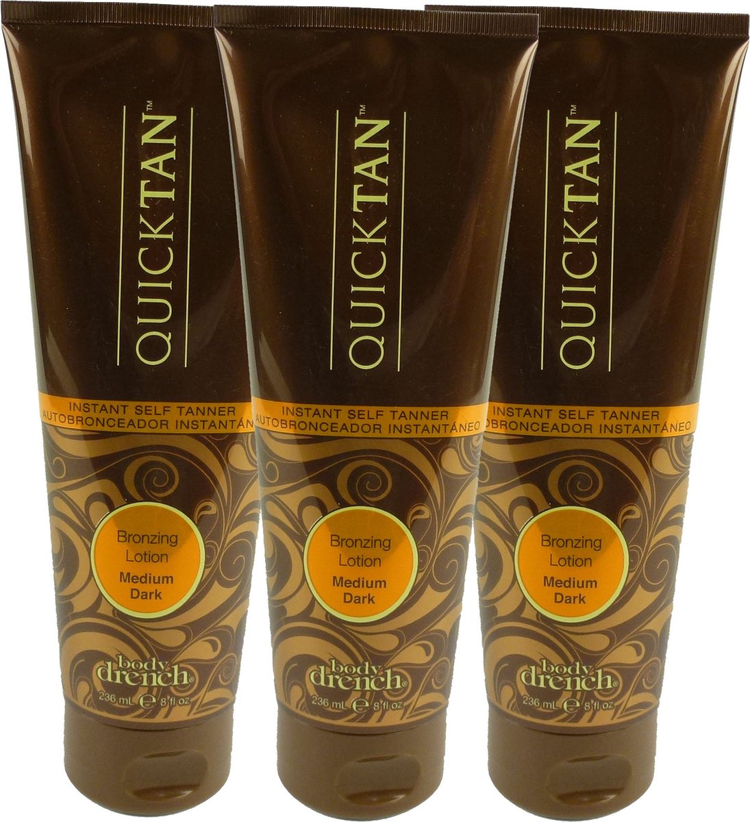 Body Drench Quick Tan Bronzing Lotion Medium Dark Body-lotioncreme-lotion - Multipack 3x236ml