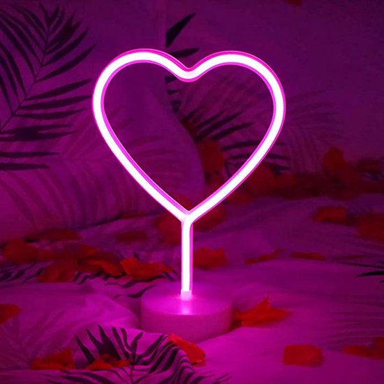 Lampe de nuit coeur Led 3D - veilleuse pour enfants - amour