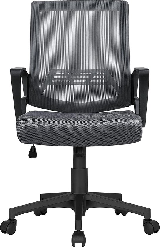 FURNIBELLA - Bureaustoel, ergonomische bureaustoel, draaistoel, computerstoel, managersstoel, kantoorstoel, traploos in hoogte verstelbaar