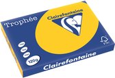 Clairefontaine Trophée Intense, papier coloré, A3, 120 g, 250 feuilles, jaune tournesol 5 pièces