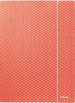 Esselte Colour' Breeze Chemise Carton A4 3 Rabats - Corail - 3 Pièces
