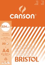 Canson tekenblok Bristol ft 21 x 29,7 cm (A4) 10 stuks