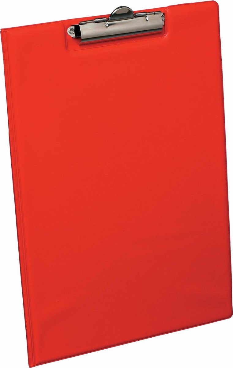 Klembordmap Bantex met klem + penlus rood - 10 stuks - 10 stuks