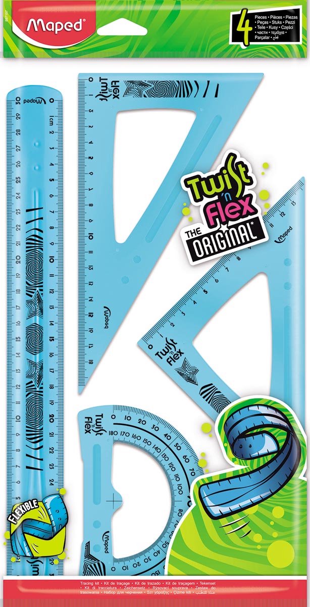 TEKENSET TWIST N FLEX 4-DELIG