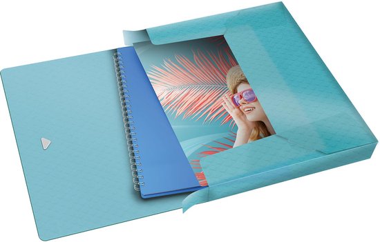 Esselte Colour'Breeze A4 Documentenbox - Dosiermap voor 350 Vellen - Rugbreedte van 40mm - Blauw - Esselte