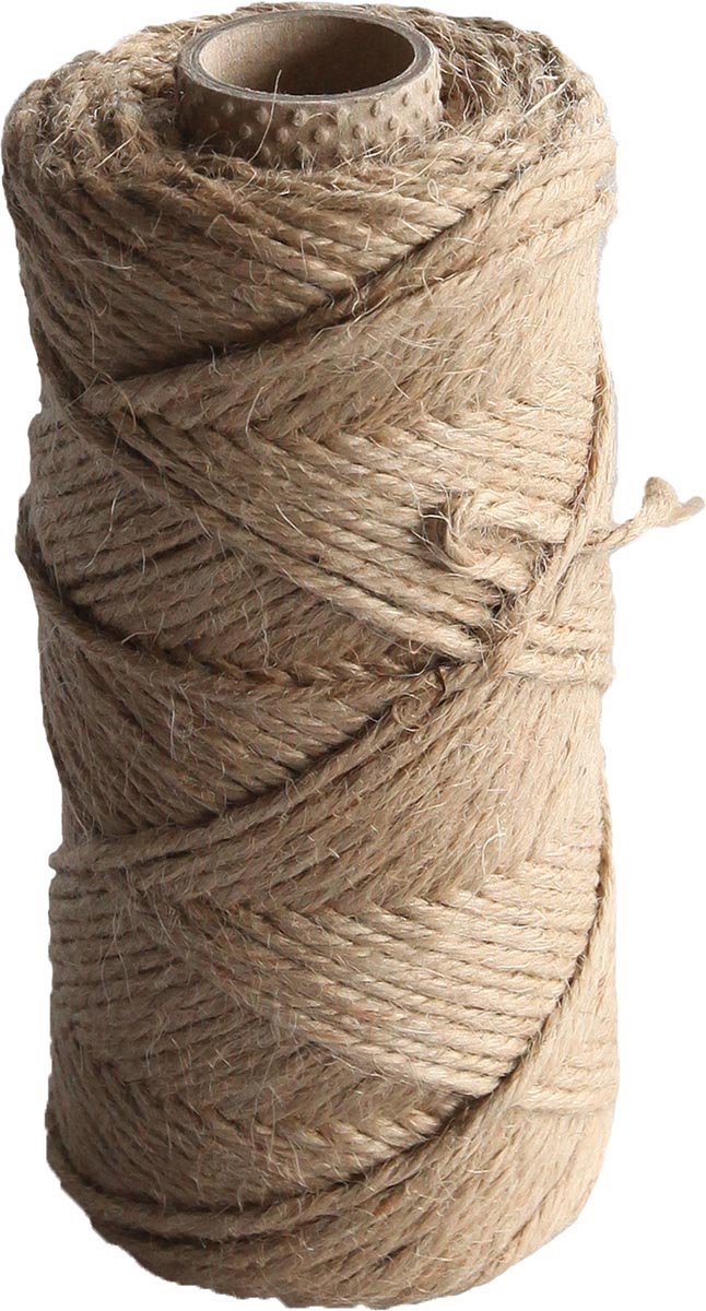 Jute bindtouw van 75 m | naturel