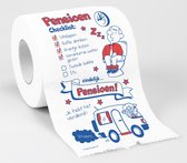 Cadeau toiletpapier/wc-papier rol pensioen - Vut/gepensioneerd- Pensioencadeau - Decoratie/versiering