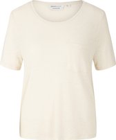 TOM TAILOR relaxed t-shirt with pocket Dames T-shirt - Maat L