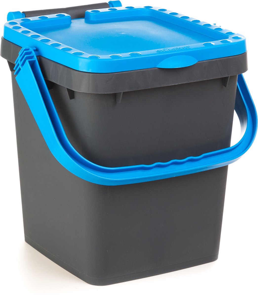 Ecoplus 20 liter Afvalemmer blauw - afvalscheidingsbak - sorteerbak - afvalbak
