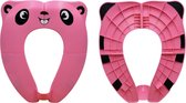 Panda Toiletbril - Opvouwbaar - voor Kinderen - WC Bril Verkleinen - Zindelijkheidstraining - Roze