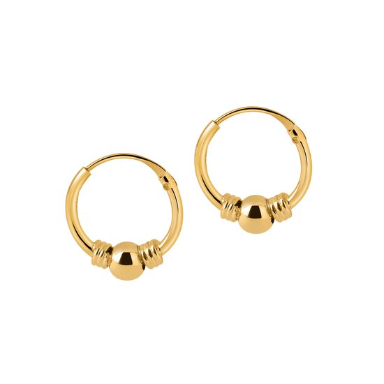 Goud Plated Kleine Bali Hoops