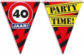Panneau d'avertissement de ligne de drapeau 40 ans 10mtr - banderoles d'anniversaire