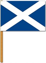2x Luxe zwaaivlaggen Schotland