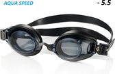 LUMINA Zwembril op sterkte - donkere glazen sterkte - 5.5