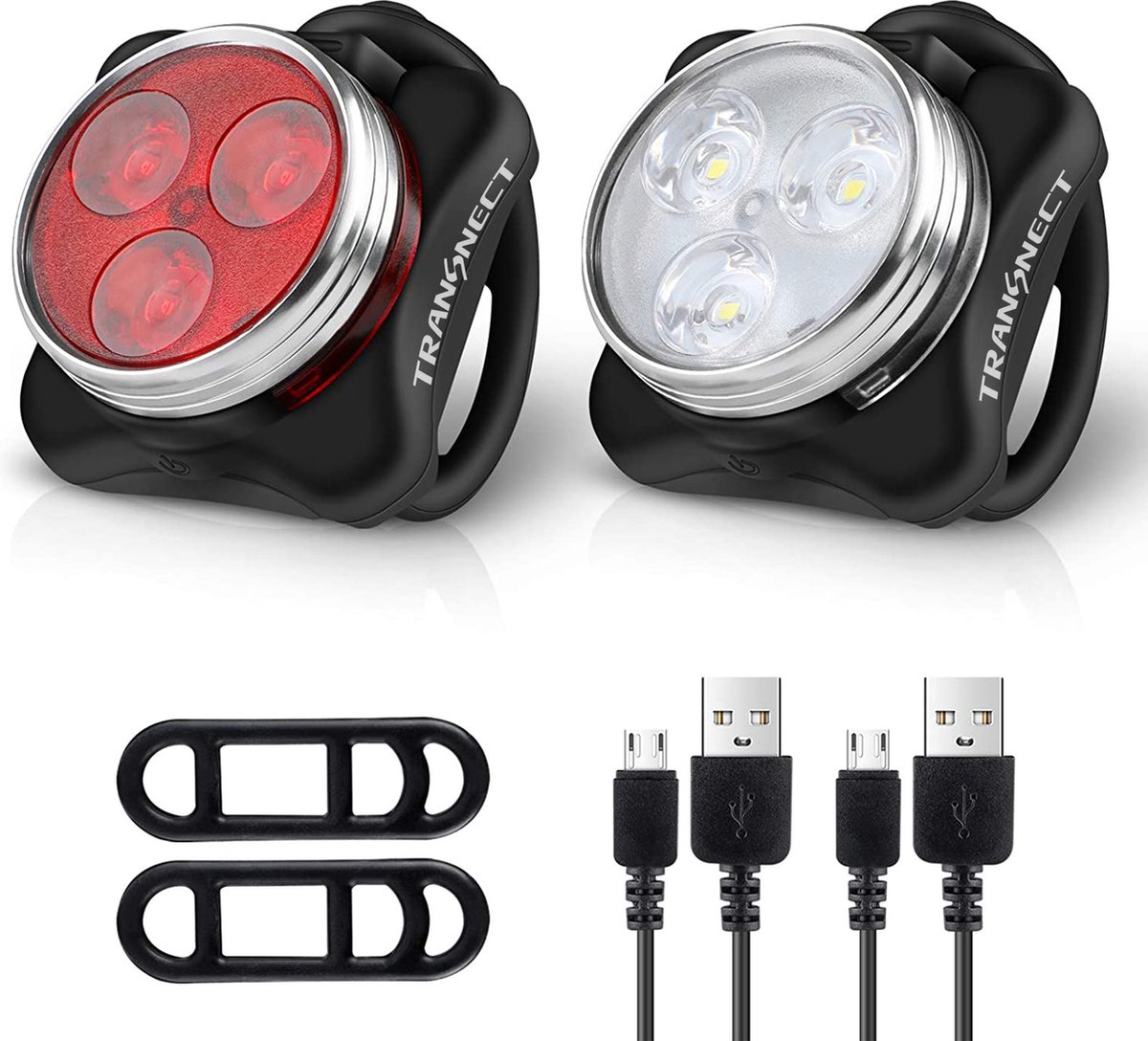 Fietsverlichting USB oplaadbaar - Waterdicht fietslamp - LED fietslampjes -  Voorlicht... | bol.com