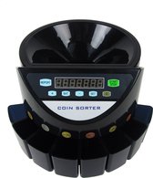Truskore® - Geldtelmachine - Munttelmachine - Zwart - Muntsorteerder - Incl. Gratis Opberg- en Stofhoes - Coin counting B9001