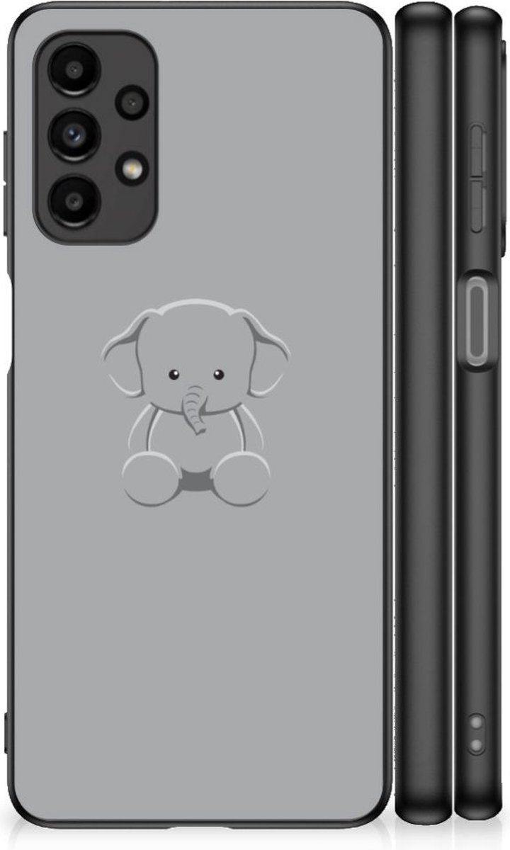 Samsung Galaxy A13 4G Hoesje Grijs Baby Olifant